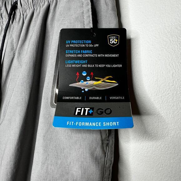 ZeroXposur Mens Fit-Performance Short‎ Size S Metal Gray Drawstring Waist NWT - Picture 6 of 7